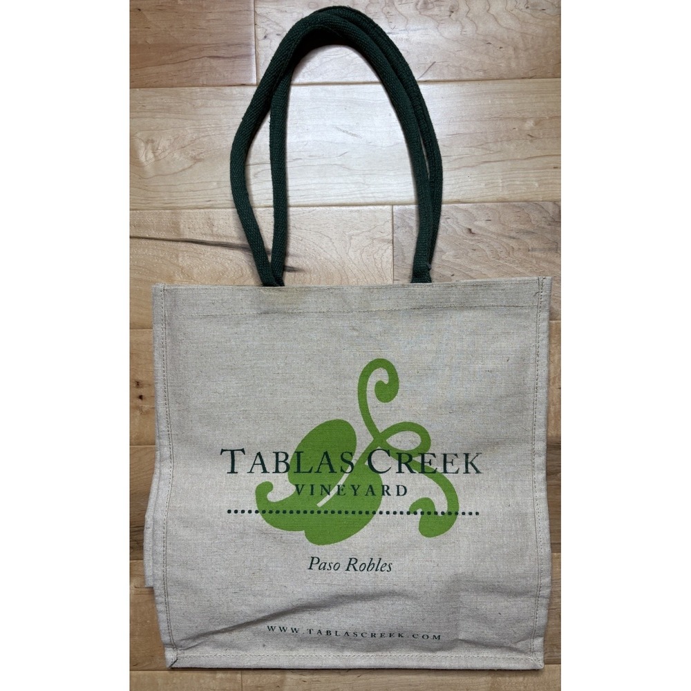 Tablas Creek Vineyard Burlap Tote Bag 15 X 15 Wine Country